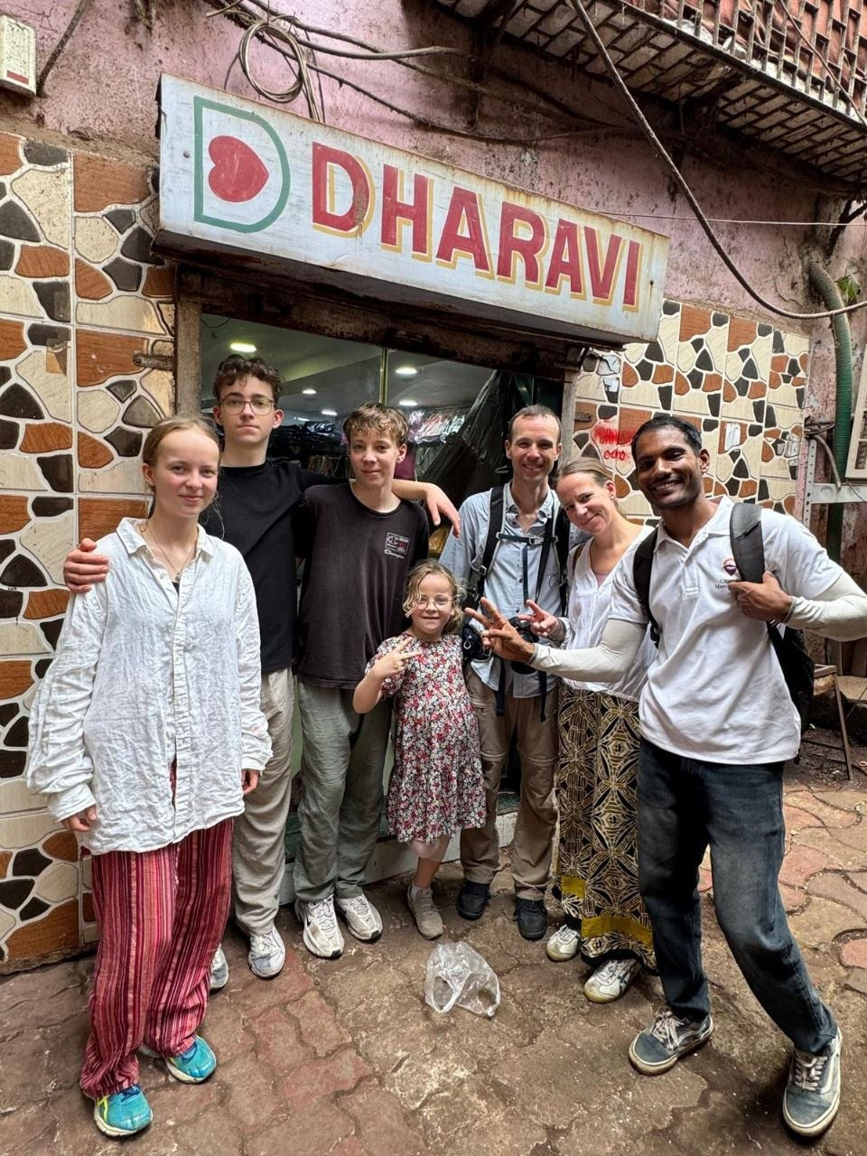 Guests visited dharavi slum guided tour