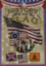 Thumbnail: History of our FLAG, various American flags, Gadsden, and figures.