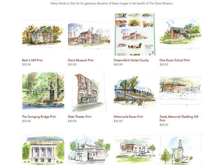 Don Mong "Greenville My Hometown" Artwork Now Available Online at The Museum Store at Garst Museum