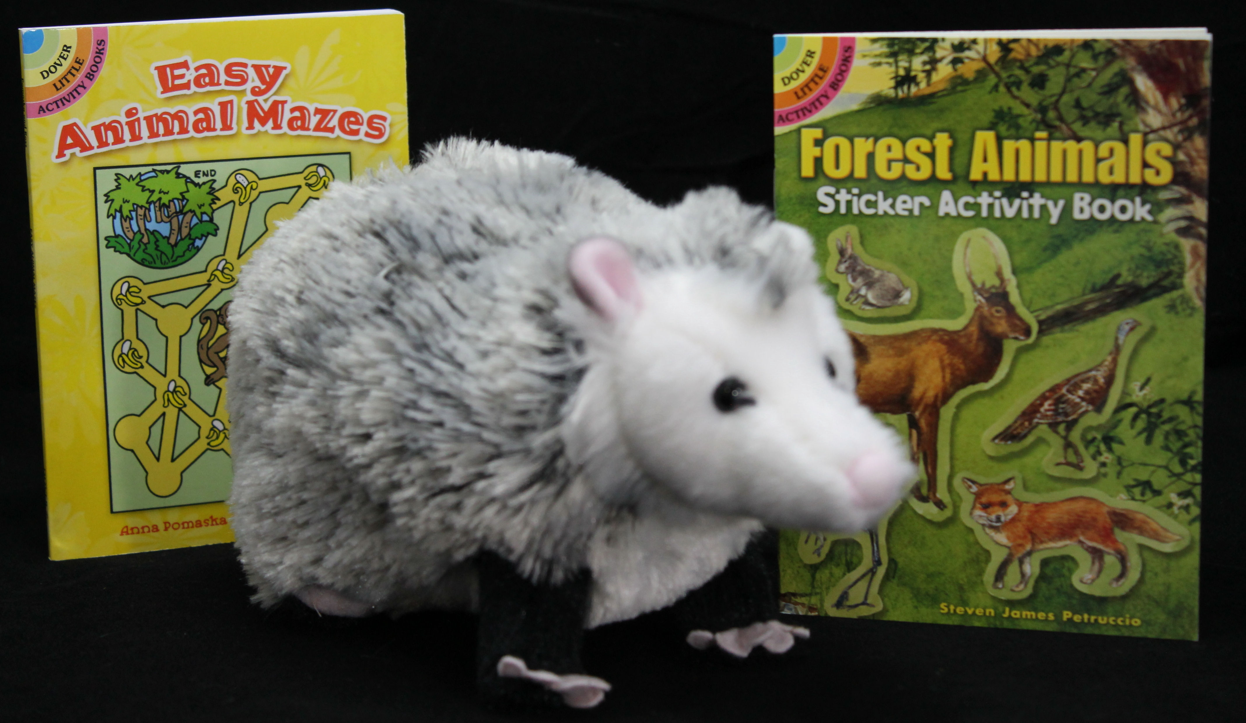 Oliver Opossum and 2 Little Activity Books-Easy Animal Mazes and Forest Animals