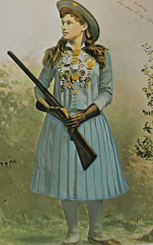 Annie Oakley Colorized Photo | garstmuseum-1