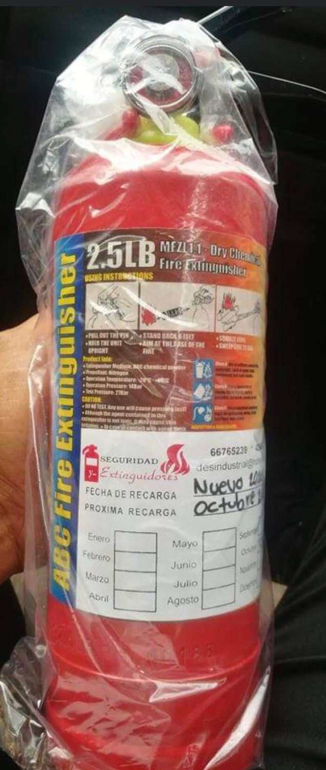 Extinguidor 2.5 libras ABC Polo Químico Seco