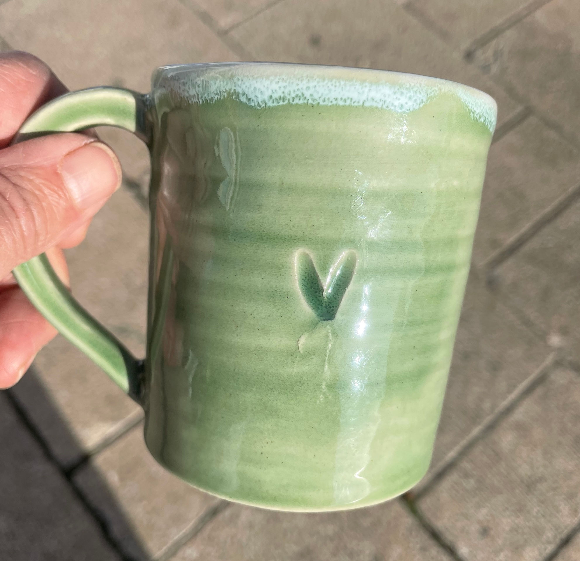Midi Green Heart Cup