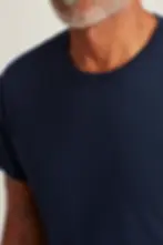 Men's blue casual tee shirt