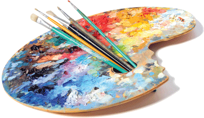 Artist's paint pallette