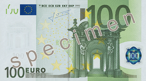 100 euro artnote face