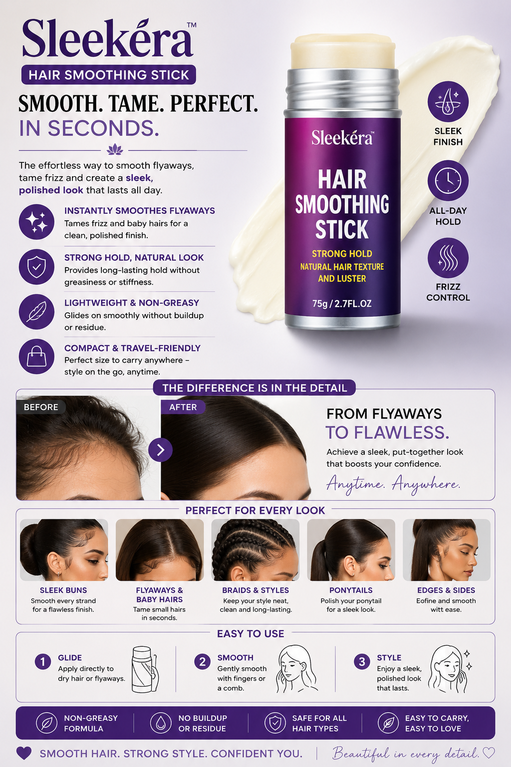 Sleekéra Hair Smoothing Stick