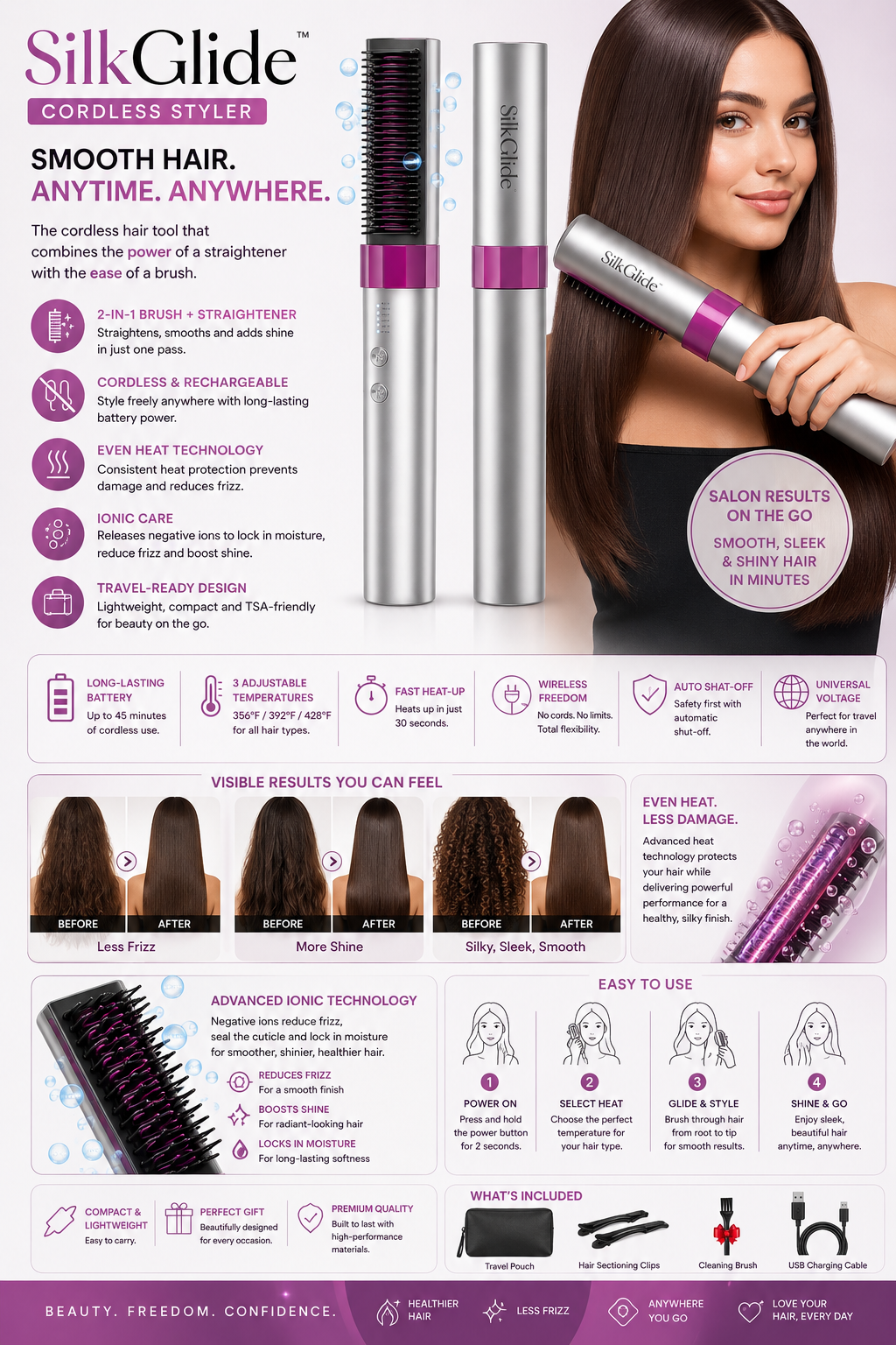 SilkGlide Cordless Styler