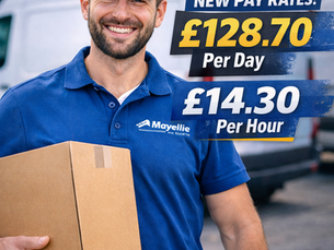 New Year, New Rate! £128.70 per day Become a Delivery Driver with Mayellie UK Logistic