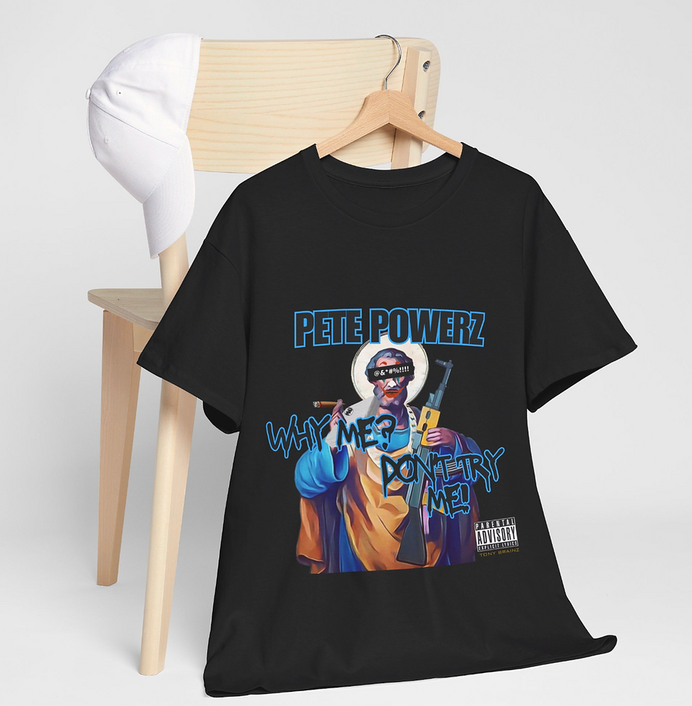 Thumbnail: WHY ME? DON'T TRY ME! BLACK TEE