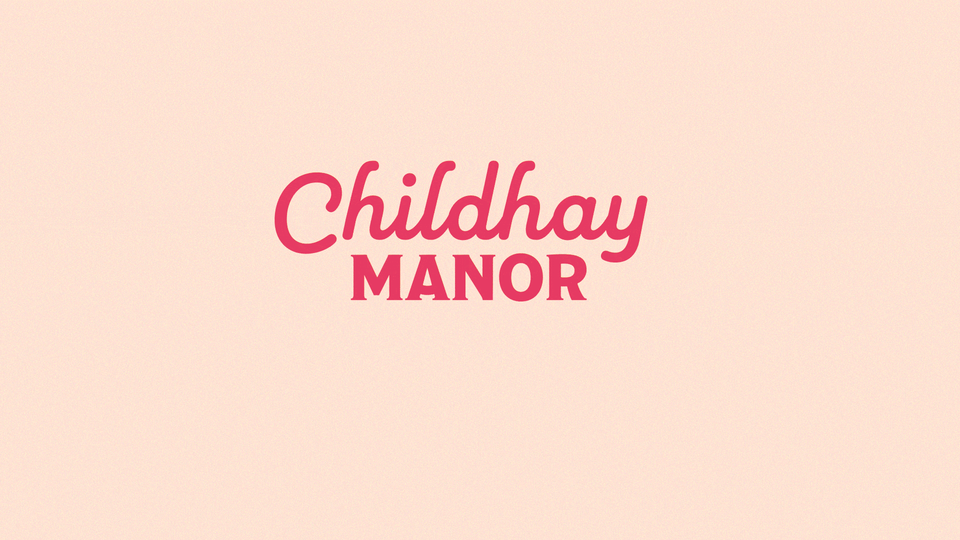 Childhay Manor Ice Cream Logo and Branding GIF