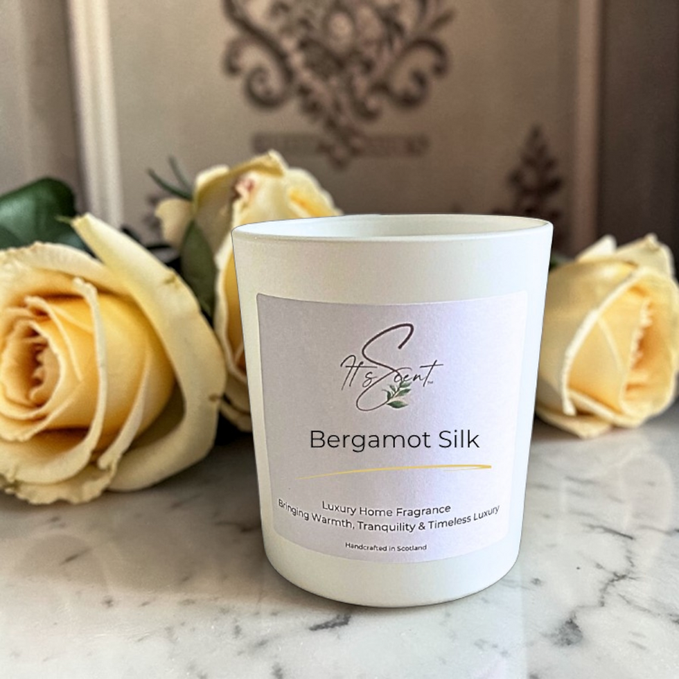 White Candle Container