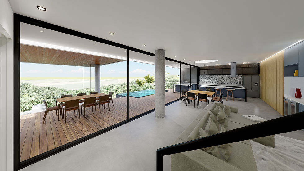 sala com pe direito simples