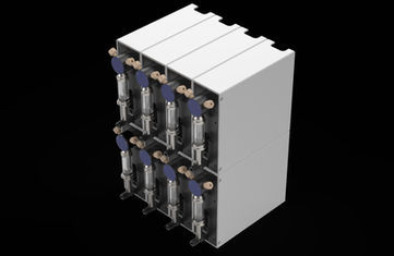  Stackable syringe pumps for instrument interface