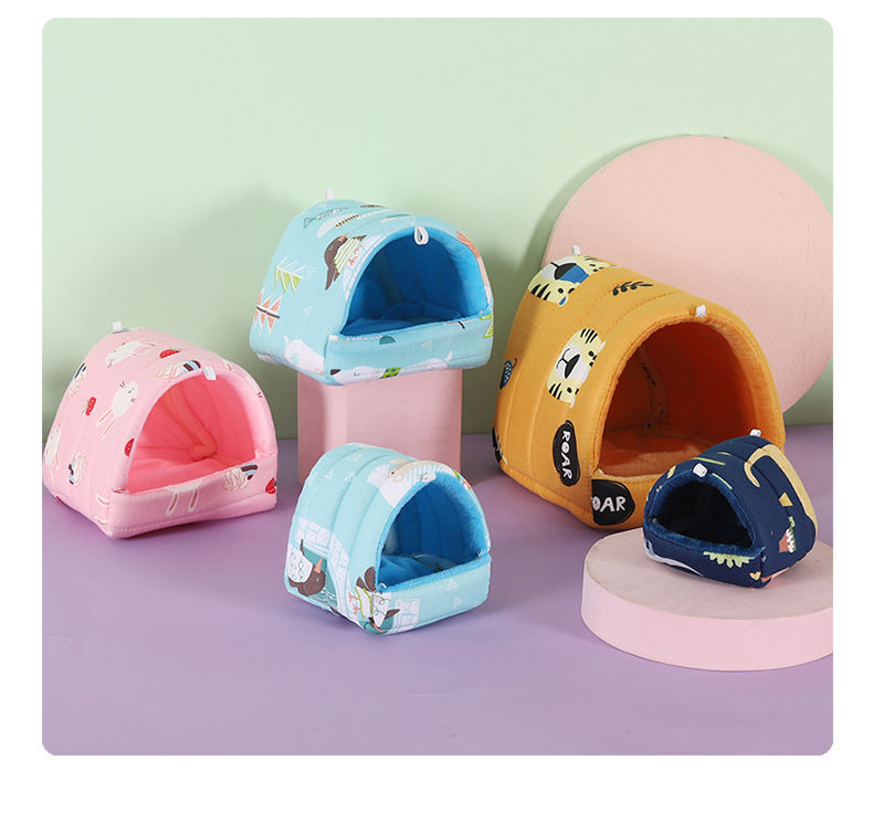 Thumbnail: Guinea Pig Hideout Bed Washable Small Animal House Cage for Mouse Chinchillas Ha