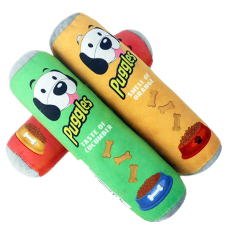 Thumbnail: Stuffed Raw Dog Joint Plush Squeaker Molar Toys For Pet Resistant Dogs Small Pup