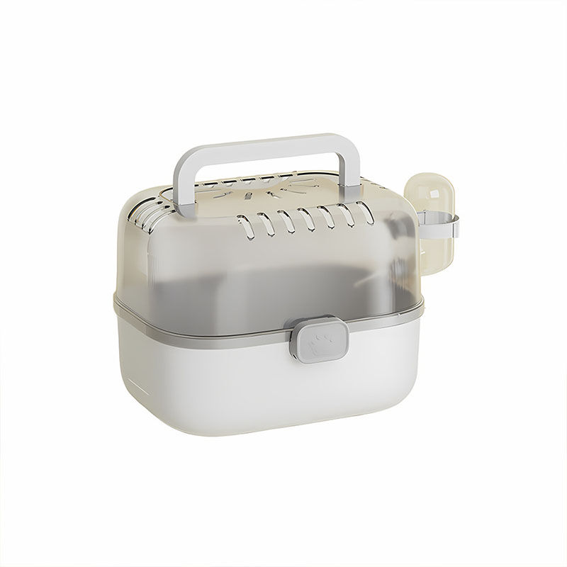 Thumbnail: Portable Hamster Travel Cage Breathable Small Pet Carrier Outgoing Handheld Box 