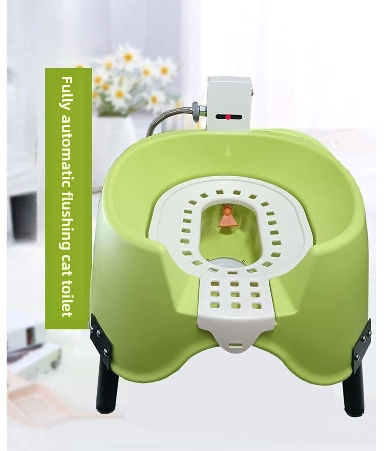 Thumbnail: Fully Automatic Flushing Cat Toilet Infrared Sensor Intelligent Cat Litter Box S