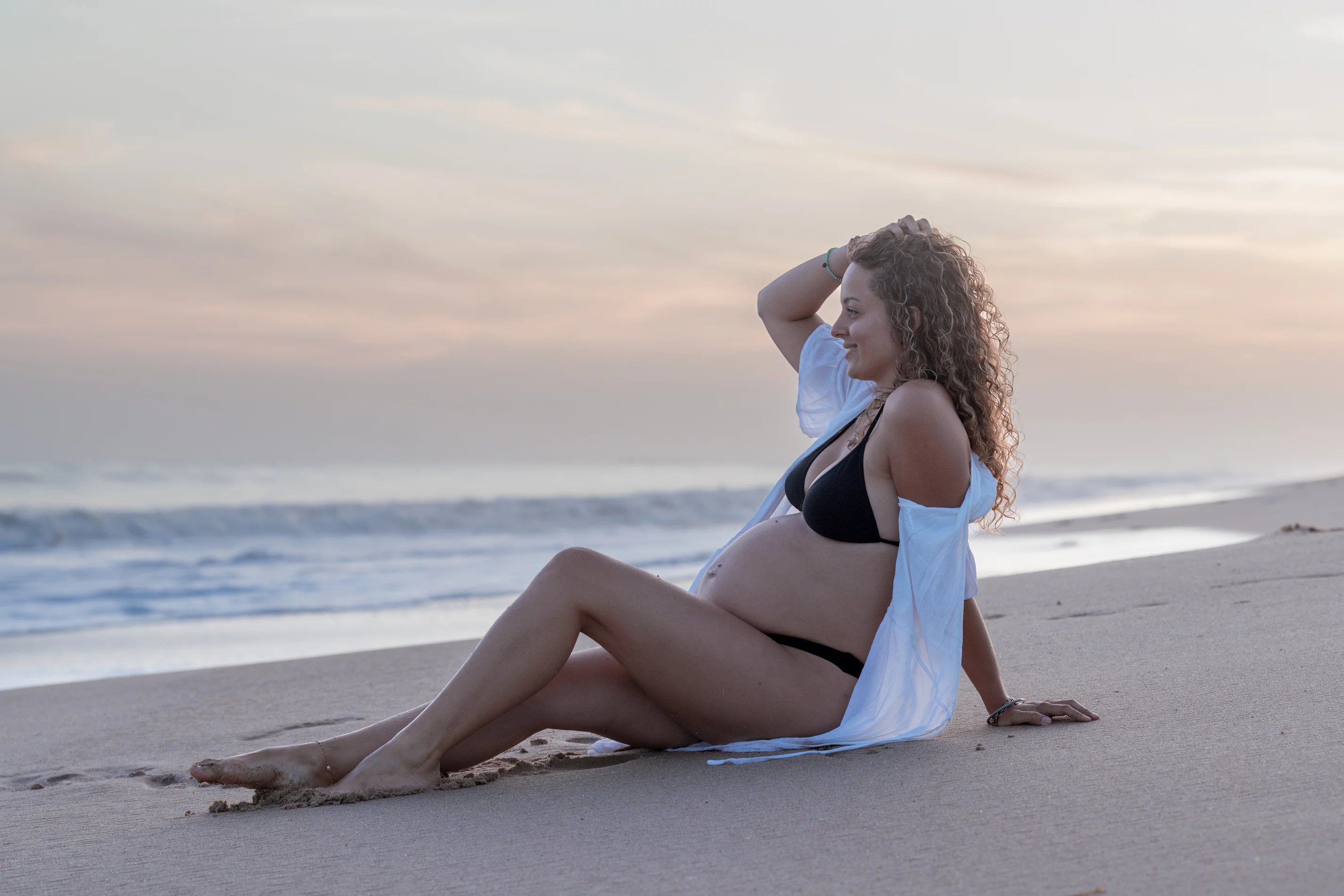 comment s'habiller pour une séance photo grossesse à la rochelle plage extérieur photographe ile de ré