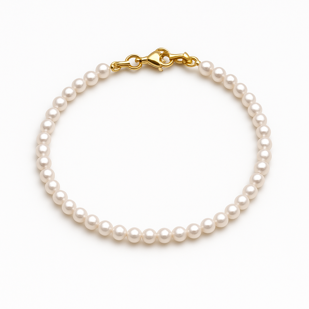 צמיד פנינים קלאסי – אלגנטיות על־זמנית