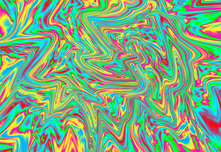 Psychedelic background from magic mushrooms