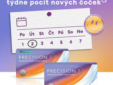 Novinka v péči o váš zrak - kontaktní čočky Precision7