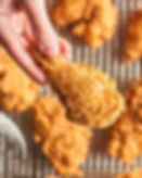 pollo frito pierna y muslo