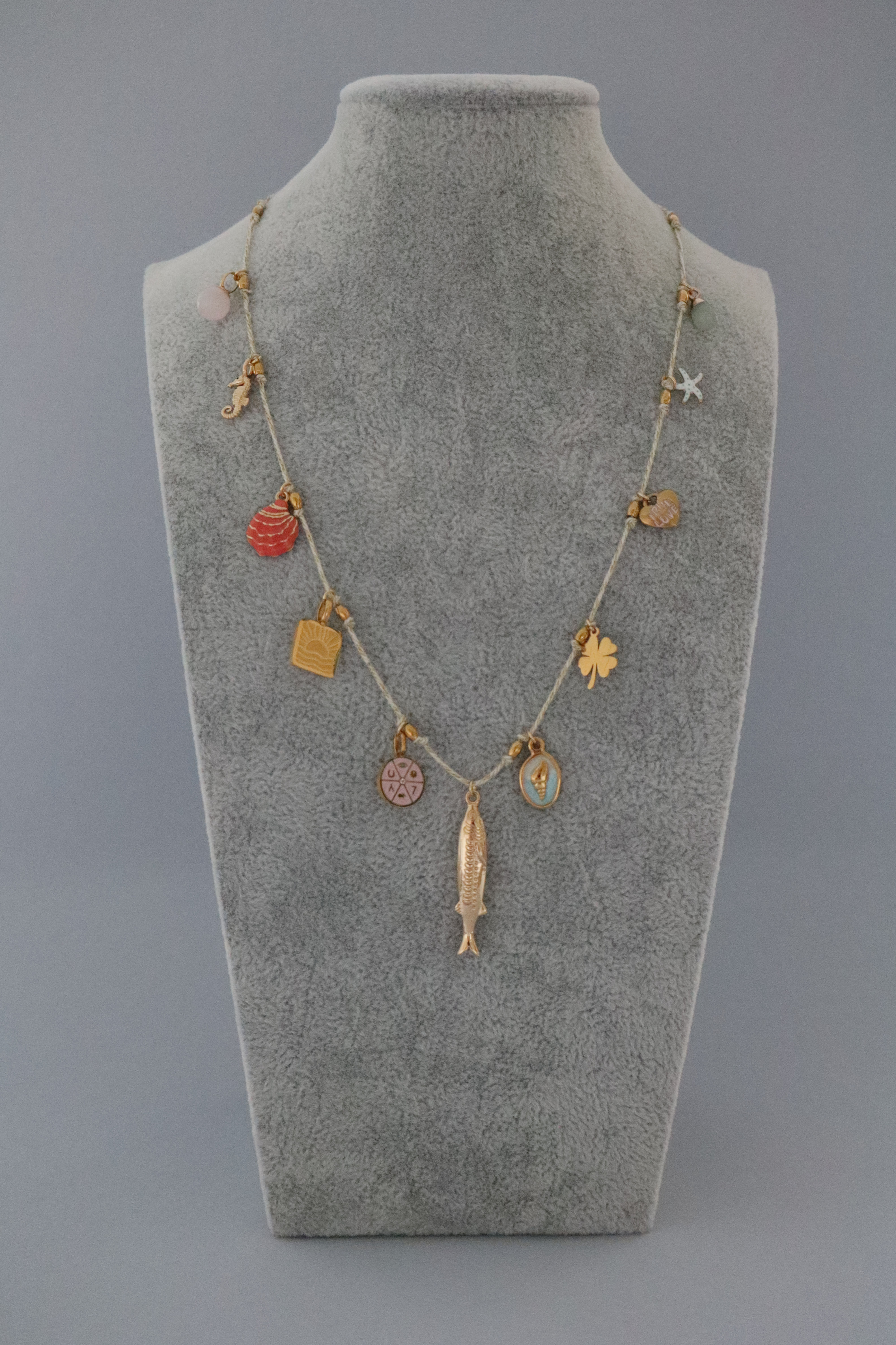 Seaside Pendant Knotted Necklace