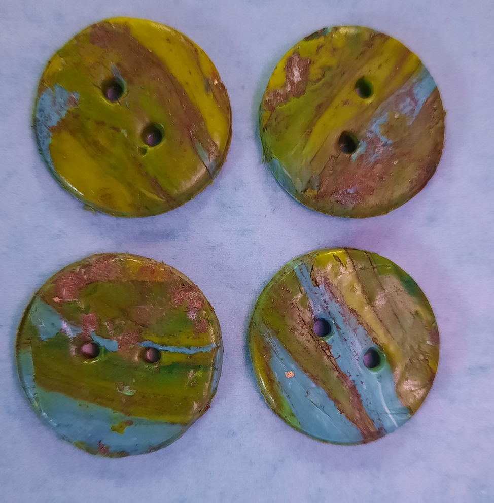 Buttons! Polymer Clay and Perfect Paints