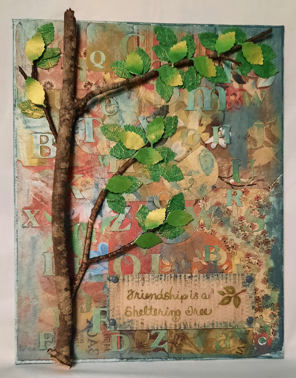 Sheltering Tree - Mixed Media Canvas with Perfect Paints