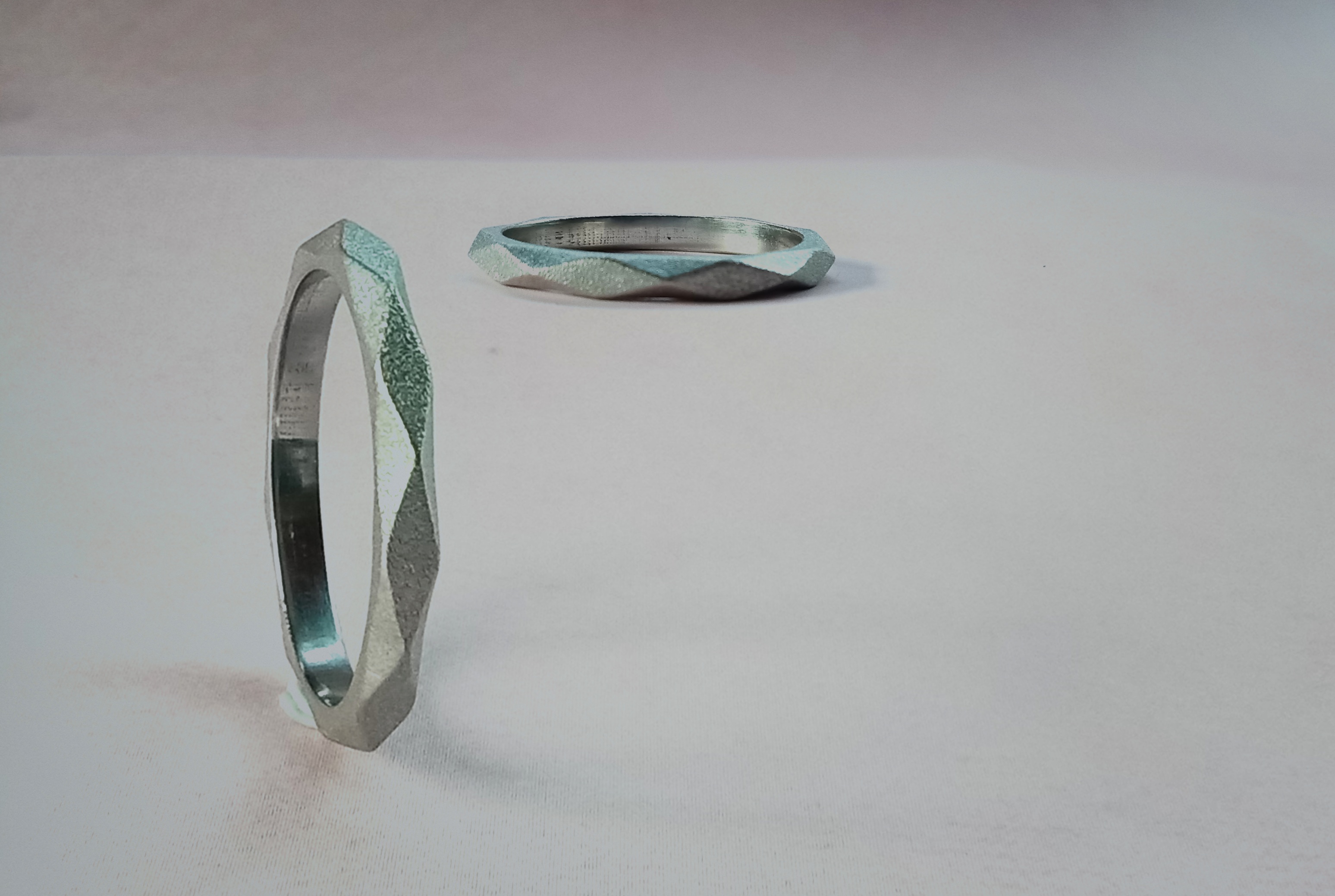 Platinum Lozenge Ring