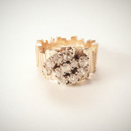 Diamond and Gold Dress Ring