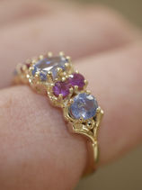 Design ref: Tourmaline & Sapphire Dress Ring