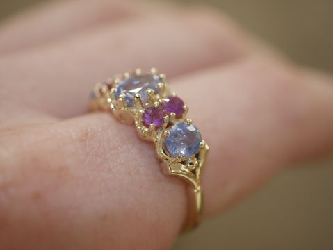 Design ref: Tourmaline & Sapphire Dress Ring