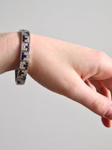 Design ref: Sapphire and Diamond bracelet in Platinum