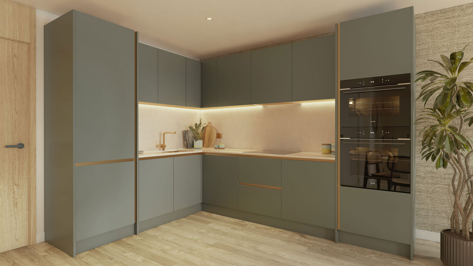 Westward kitchen CGI image