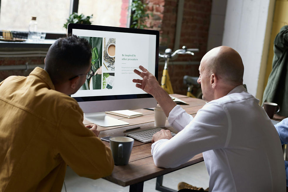 discussion around a computer