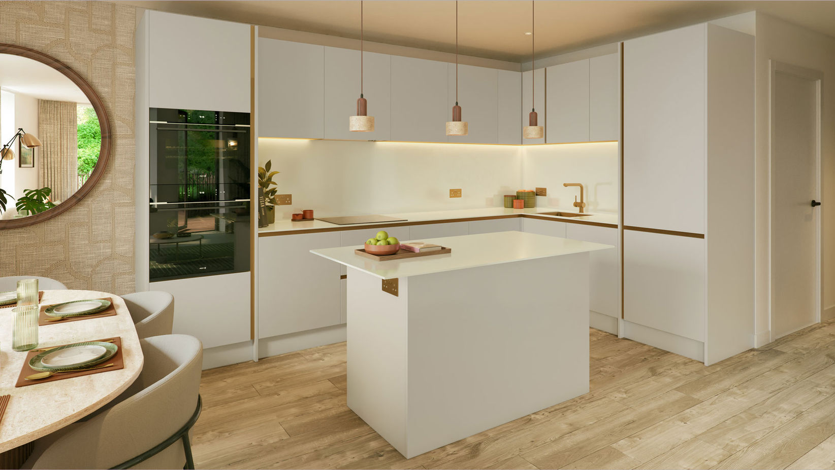 Westward kitchen CGI image