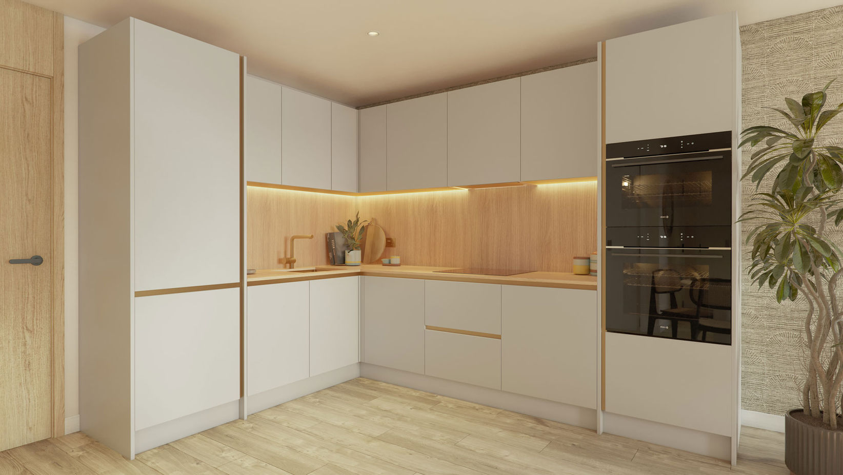 Westward kitchen CGI image
