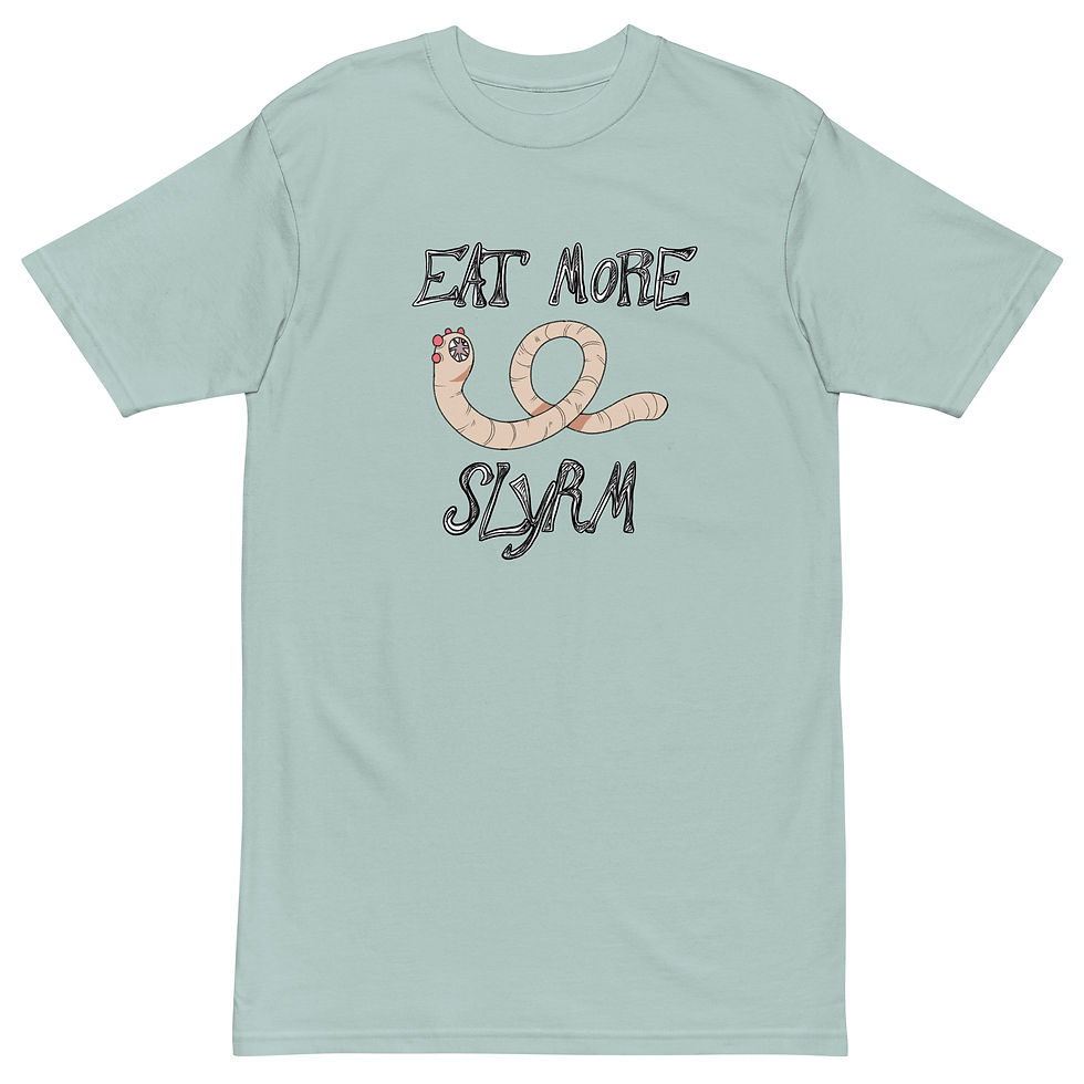 Thumbnail: Eat more Slyrm - Soulstar Hunters Men’s heavyweight tee