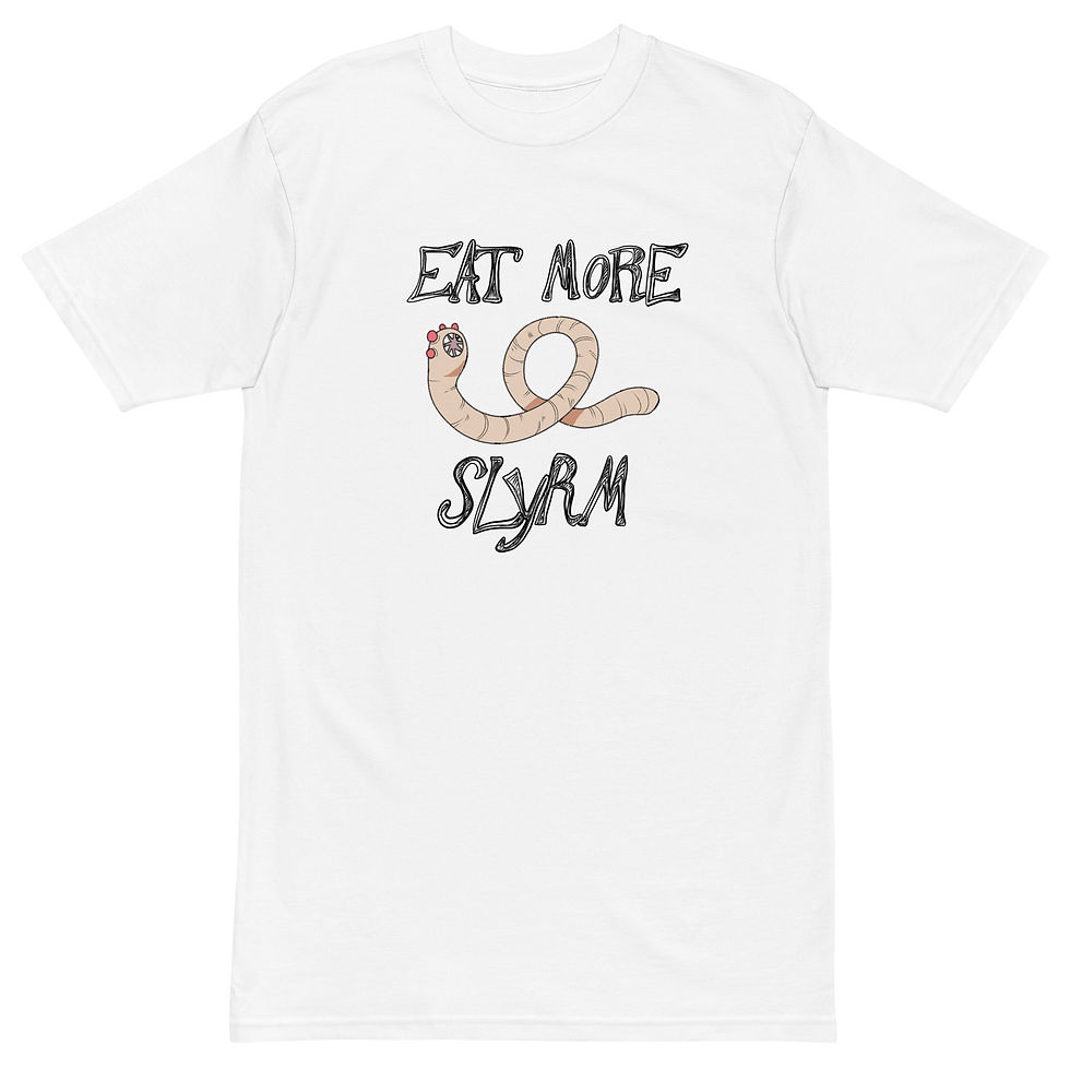 Thumbnail: Eat more Slyrm - Soulstar Hunters Men’s heavyweight tee