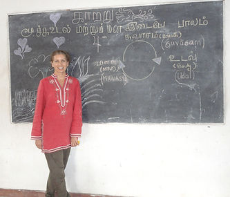 Mara Hagglund, Teaching in Auroville, Tamil Nadu, India