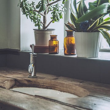 Wooden sink