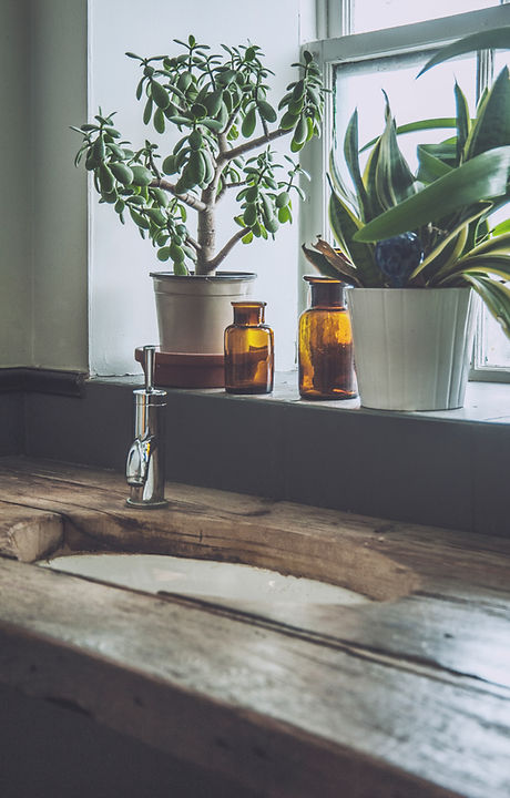 Wooden sink