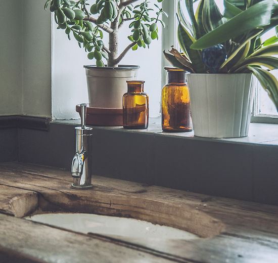 Wooden sink