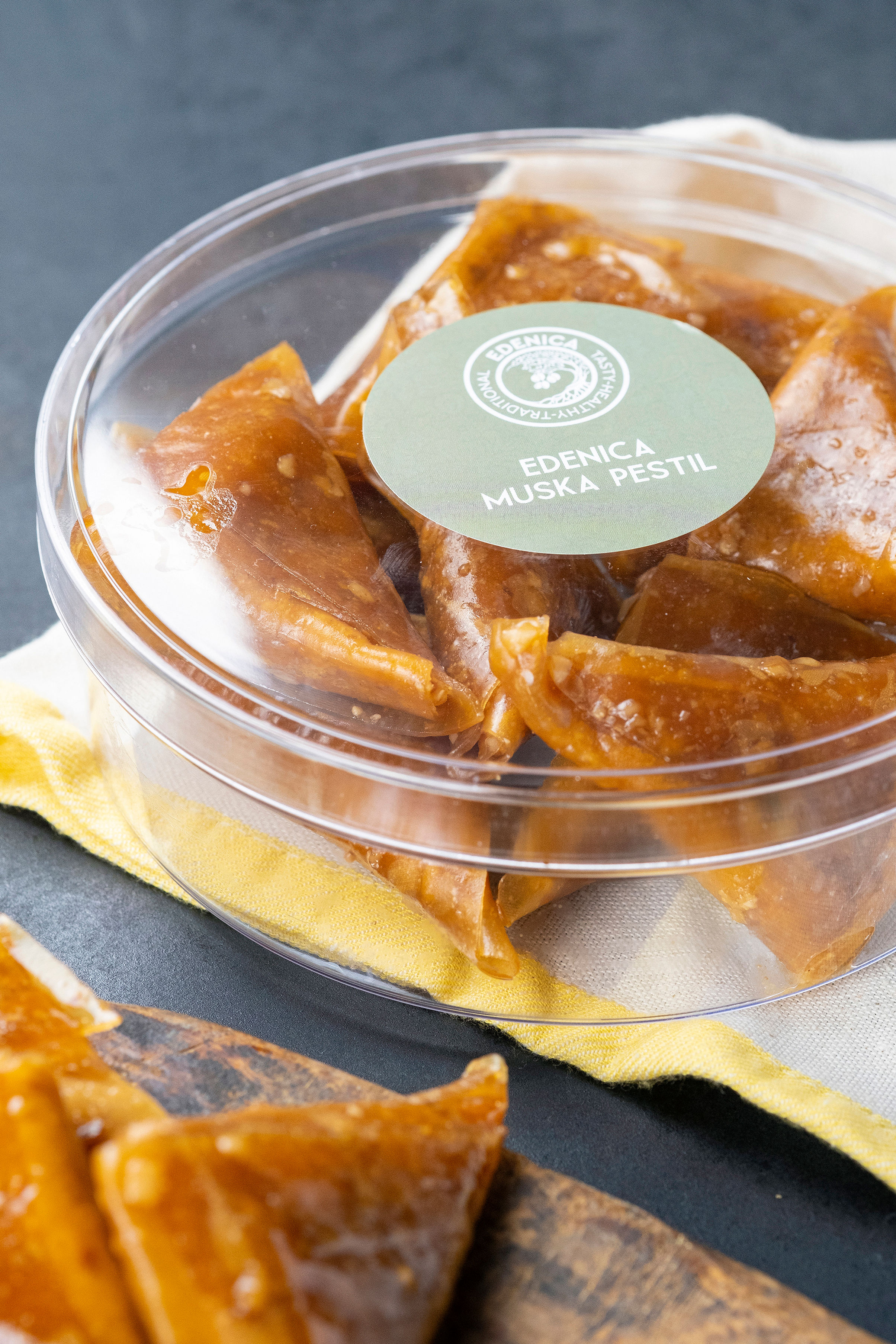 Muska Dessert's Edenica Mulberry Fruit Leather with Hazelnut Paste