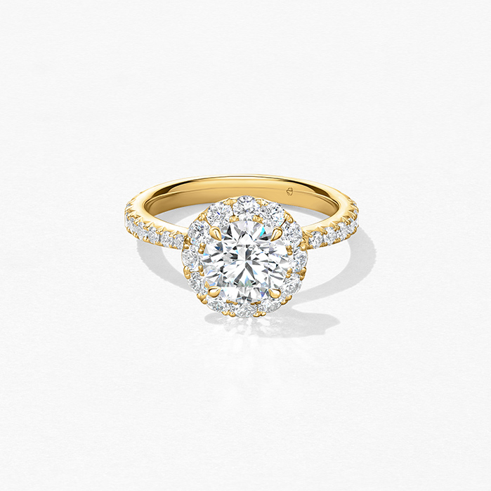 UU2641 Vela Halo Ring with Diamond Band _YG_A_PM