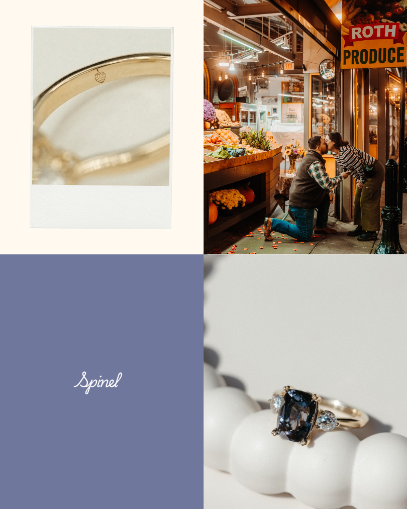 strawberry engagement ring