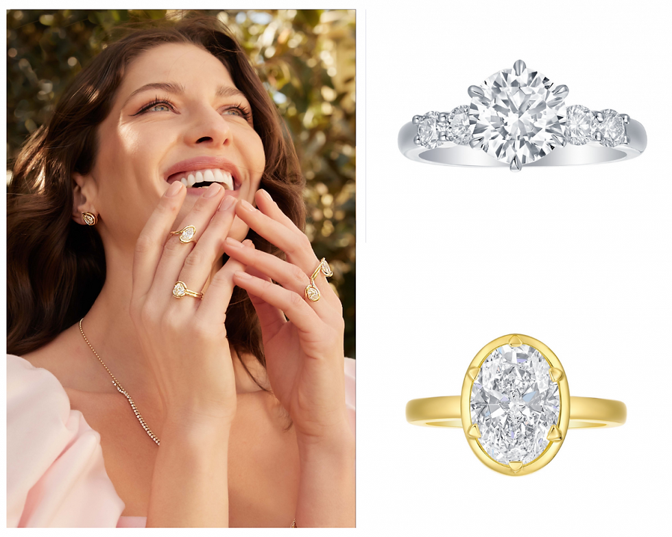 Smiling Rocks: Engagement Rings with Sustainable Labgrown Diamonds