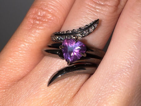 Color Ever After: Real-Life Engagement Ring Stories Beyond Diamonds PART 3 Emerald and Purple Sapphire